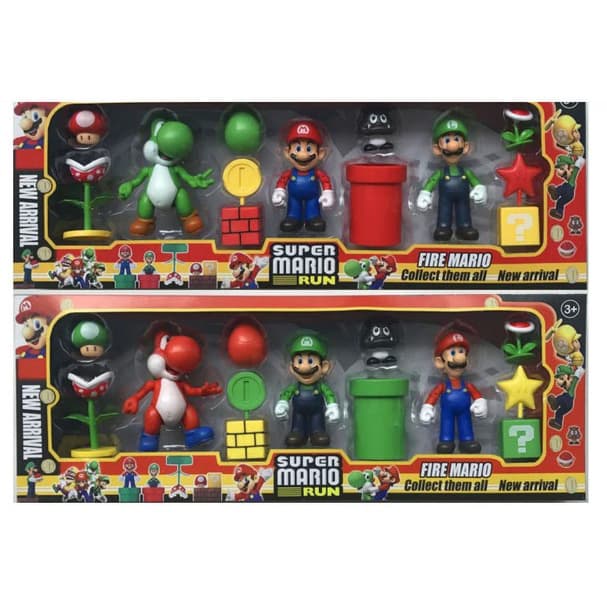 ست فیگور شخصیت های بازی سوپر ماریو قارچ خورSUPER MARIO