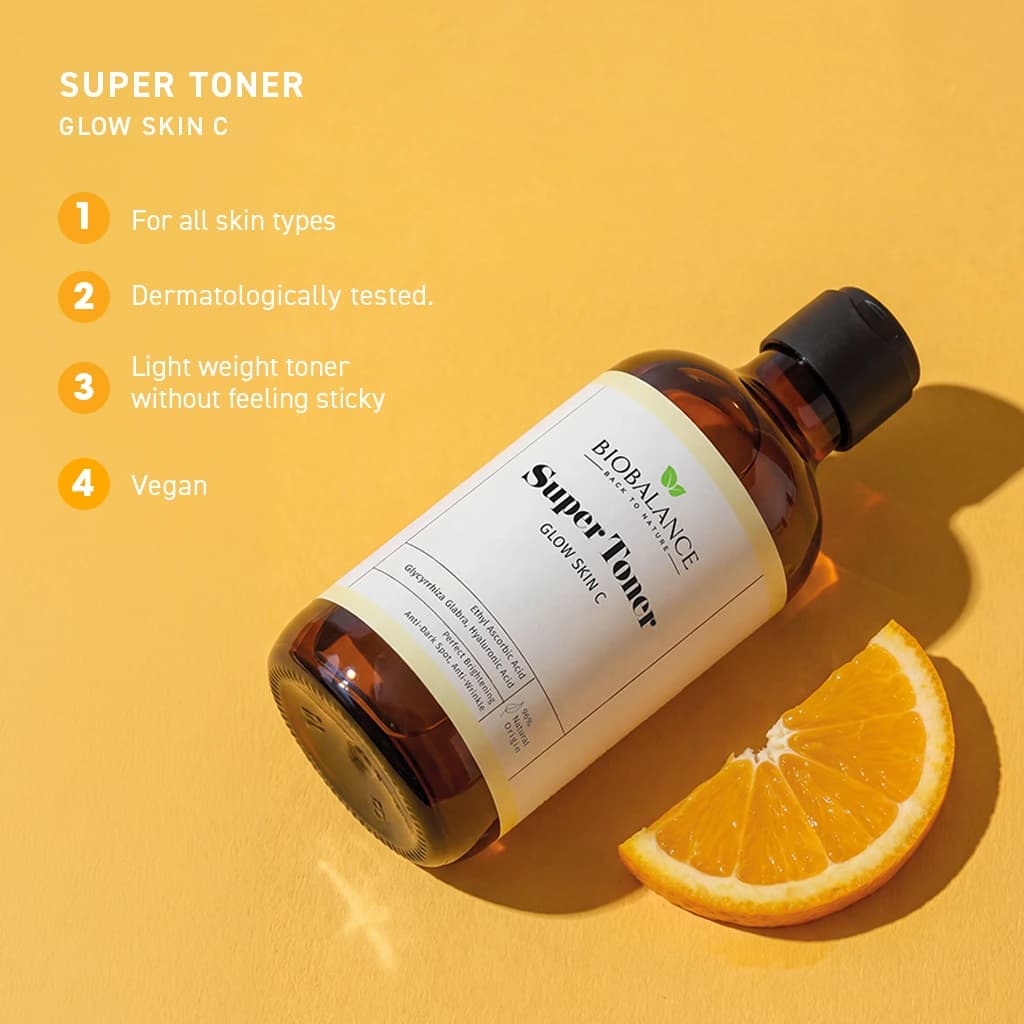 تونر ویتامین C بیوبالانس مدل Glow Skin C حجم 250 میلی لیتر — تصویر ۶