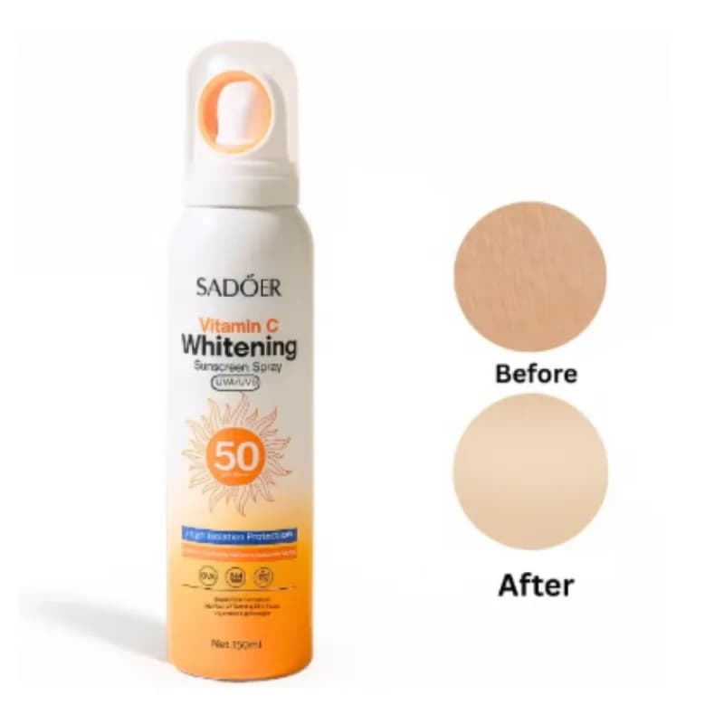 اسپری ضد آفتاب بدون رنگ سادور SPF 50 مدل ویتامین C حجم 150 میلی لیتر — تصویر ۳