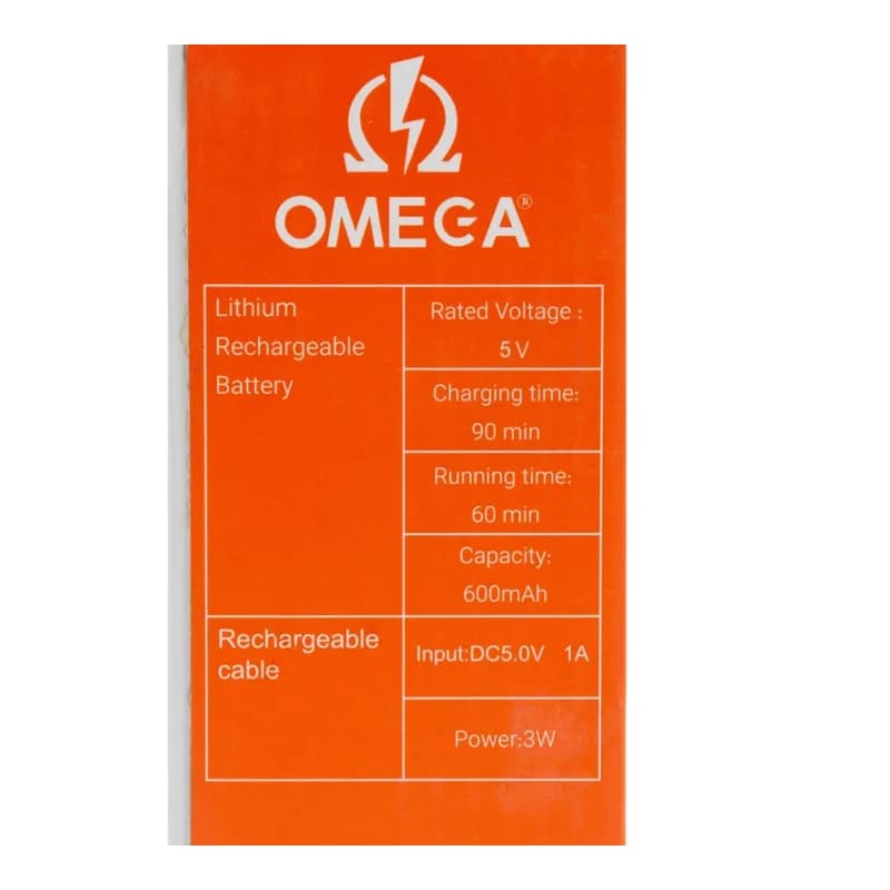 ماشین اصلاح سر و صورت شارژی امگا OMEGA مدل BT2001 — تصویر ۸