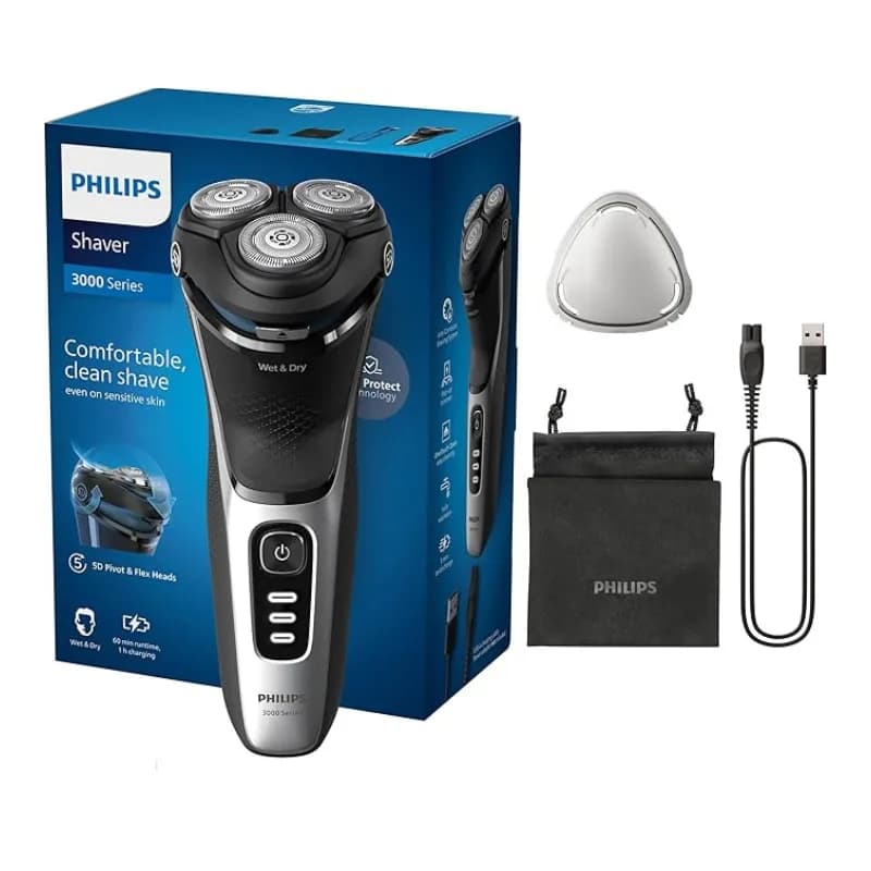 ماشین اصلاح صورت شارژی ضد آب فیلیپس مدل S3244/12 — تصویر ۵