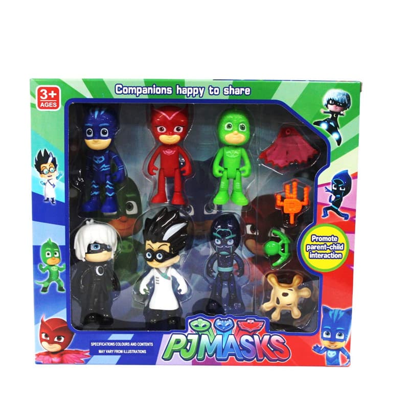 اکشن فیگور مدل PJ MASK کد 1166 بسته 6 عددی