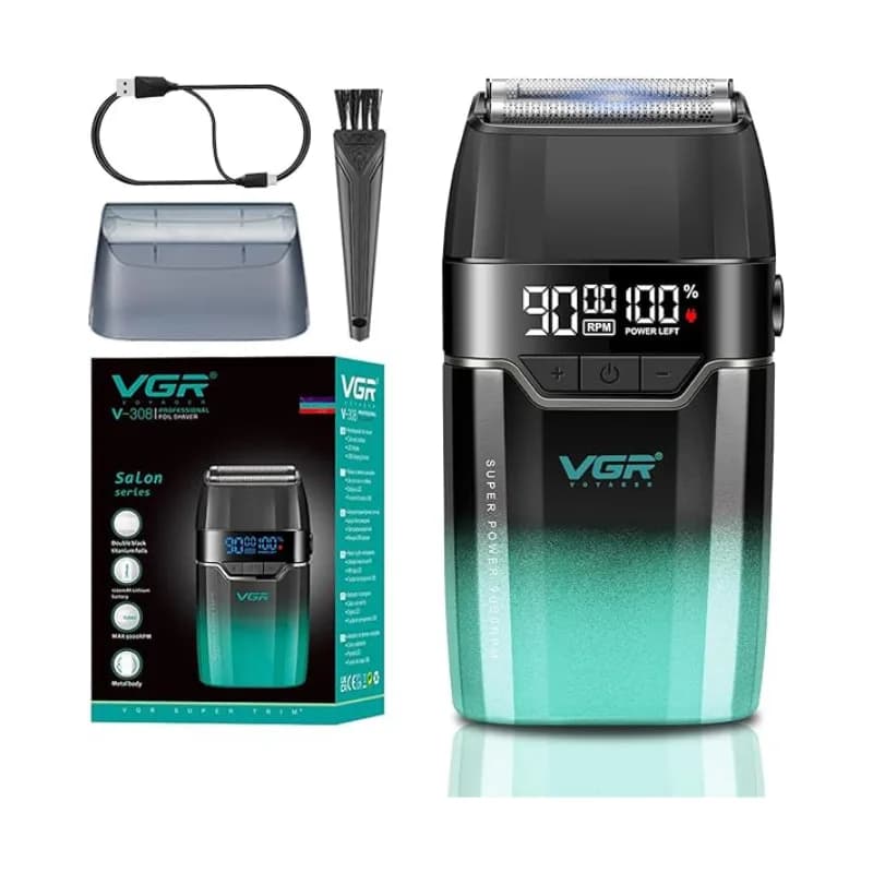 ماشین اصلاح صورت فویلی ضد آب وی جی آر V-308 — تصویر ۳