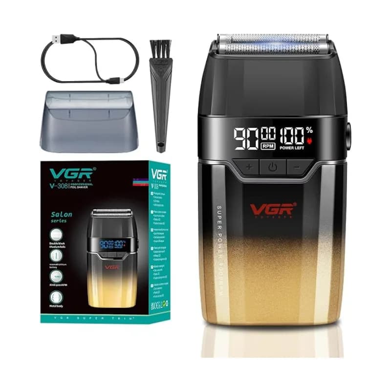 ماشین اصلاح صورت فویلی ضد آب وی جی آر V-308 — تصویر ۲