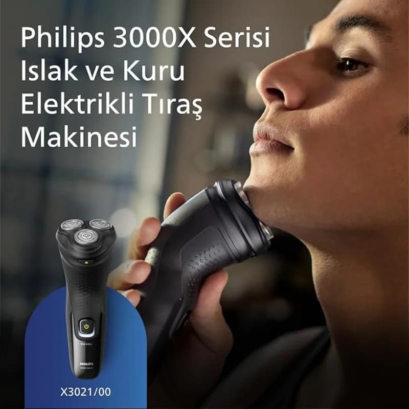 ماشین اصلاح صورت چرخشی مردانه فیلیپس مدل X3021/00 — تصویر ۴
