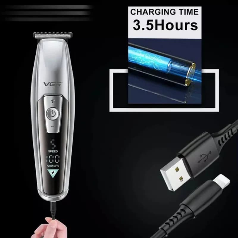 ماشین اصلاح خط زن شارژی مردانه وی جی آر مدل V-970 — تصویر ۸