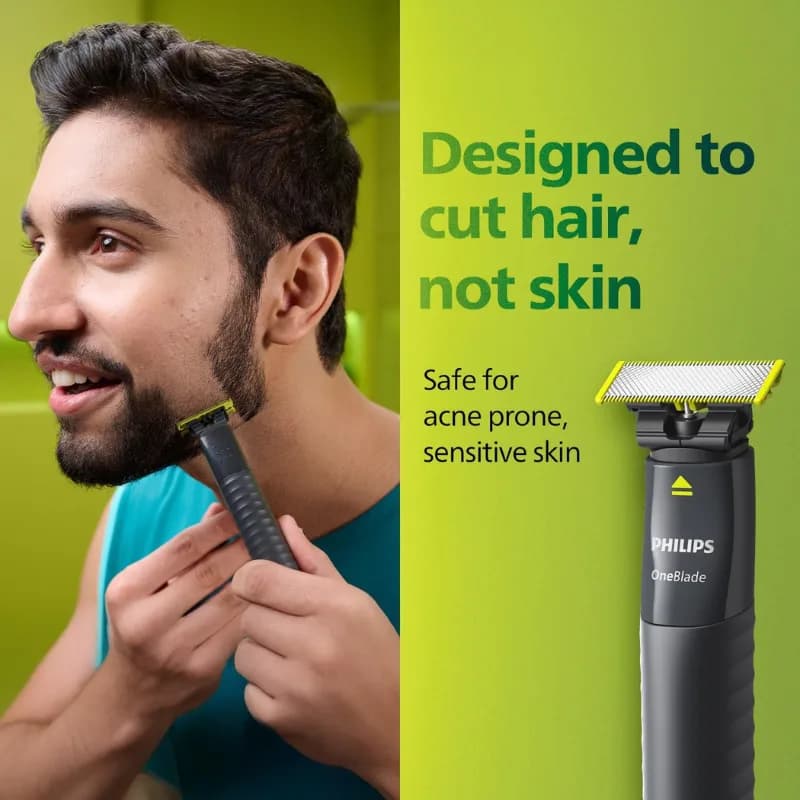 ماشین اصلاح صورت و بدن مردانه فیلیپس OneBlade Sensitive — تصویر ۶