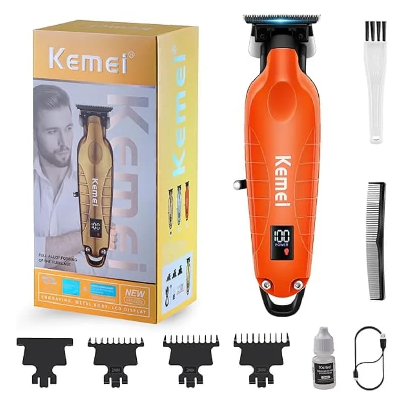 ماشین اصلاح خط زن شارژی مردانه کیمی مدل KM-2293 — تصویر ۴