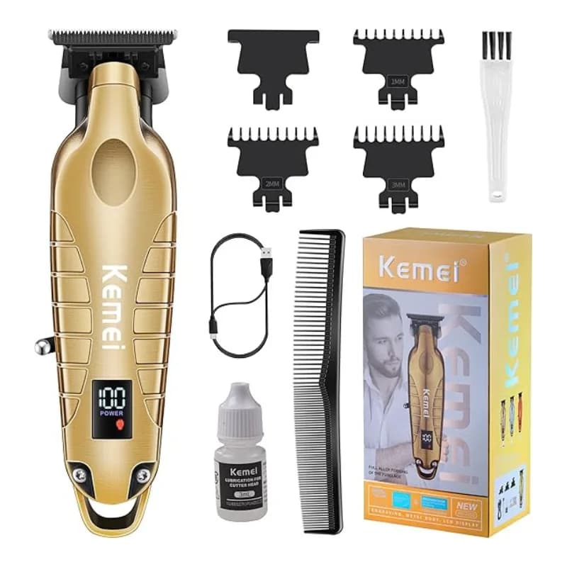 ماشین اصلاح خط زن شارژی مردانه کیمی مدل KM-2293 — تصویر ۳