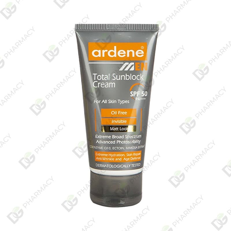 کرم ضد آفتاب آقایان آردن مدل Total SPF50