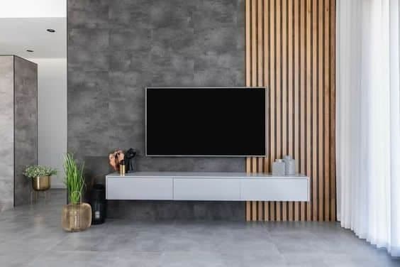میز تلویزیون چوب و فلز (روستیک) کد8566