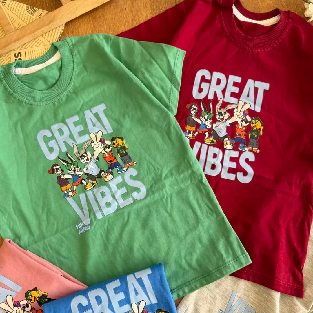 تیشرت شلوارک حیوانات great vibes سایز 50،55 کد 6180 — تصویر ۴