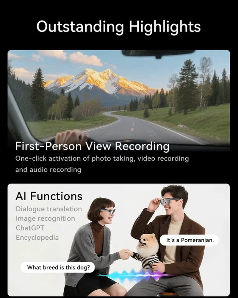 عینک آفتابی اسپرت هوشمند میرا مدل MIRA SMART GLASSES AG01 — تصویر ۷