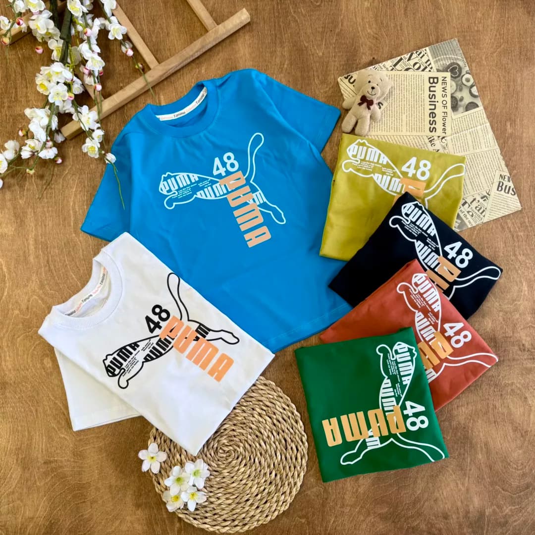 تیشرت تک طرح puma 48 سایز 50،55 کد 6126