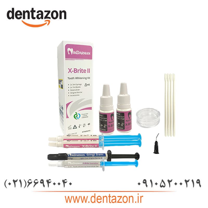 کیت سفیدکننده دندان بلیچینگ (آفیس) نیک درمان/ X-Brite II
