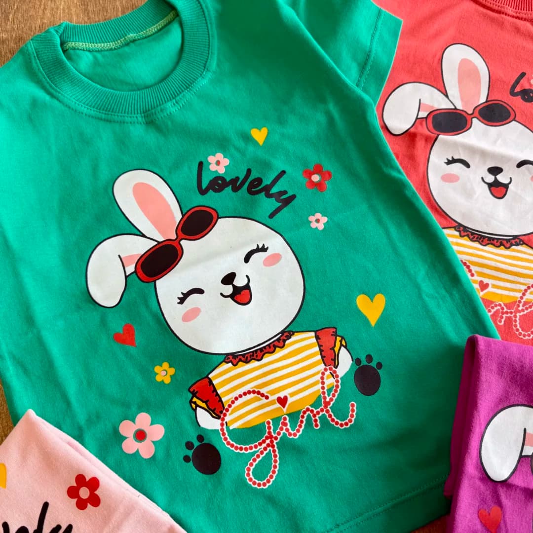 تیشرت تک خرگوش عینکی lovely کد 6122 — تصویر ۳