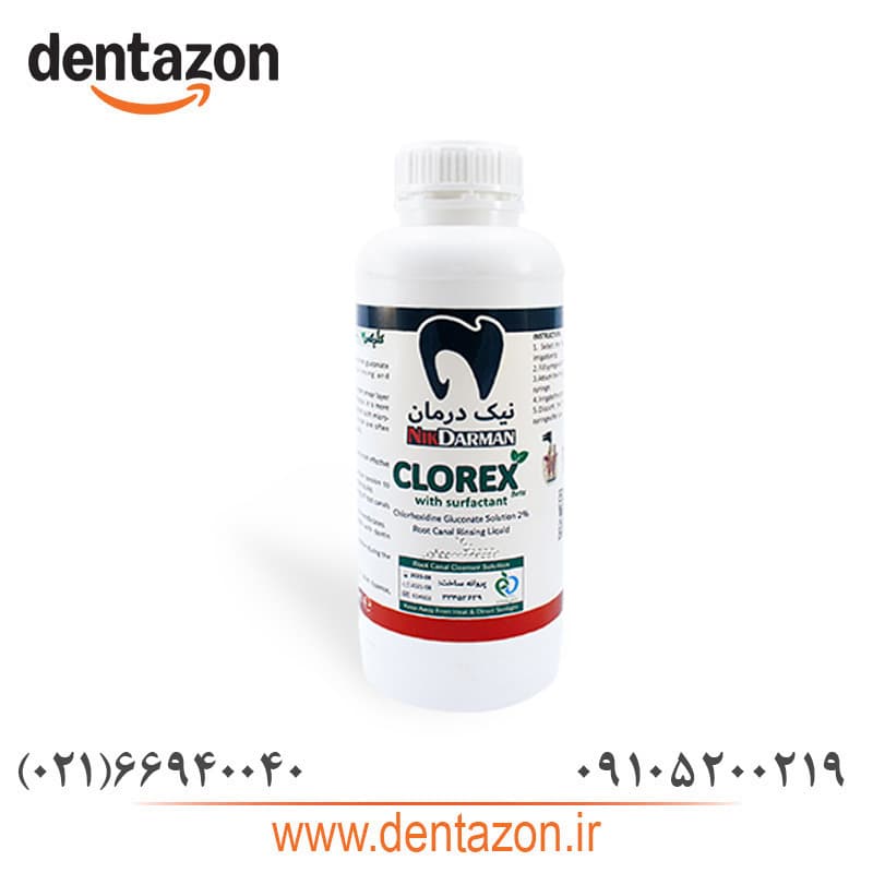 محلول کلرهگزیدین 1 لیتری نیک درمان/ Clorex 2% Mega