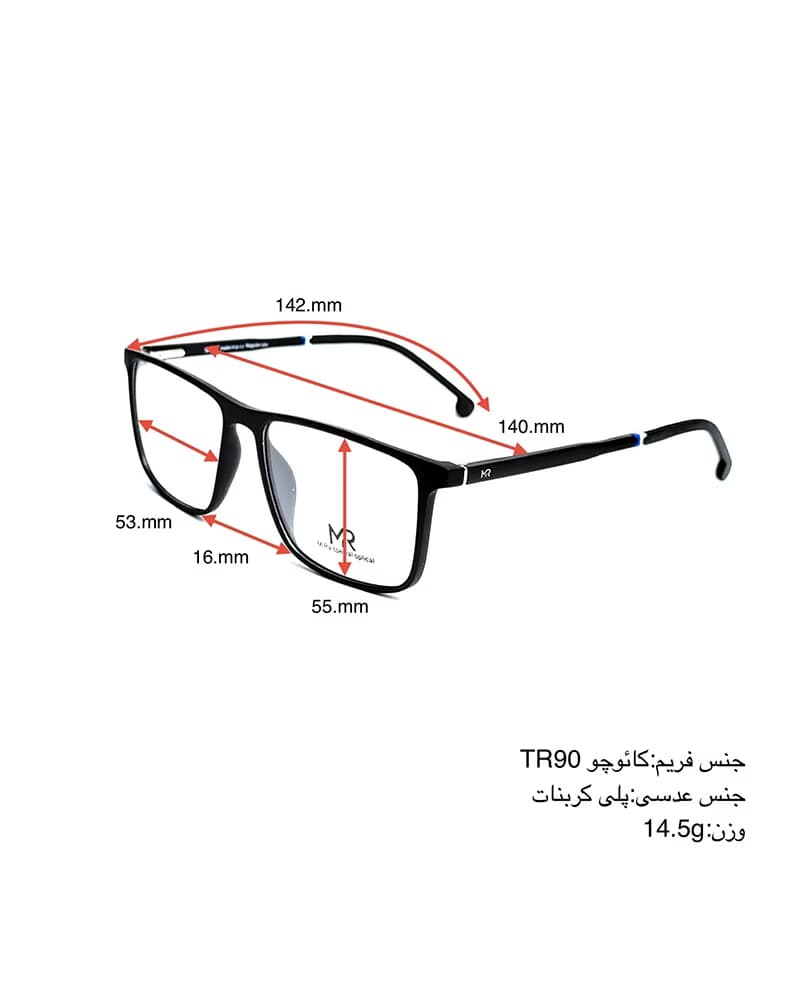 عینک طبی مردانه میرا مدل MIRA CR0014 — تصویر ۴