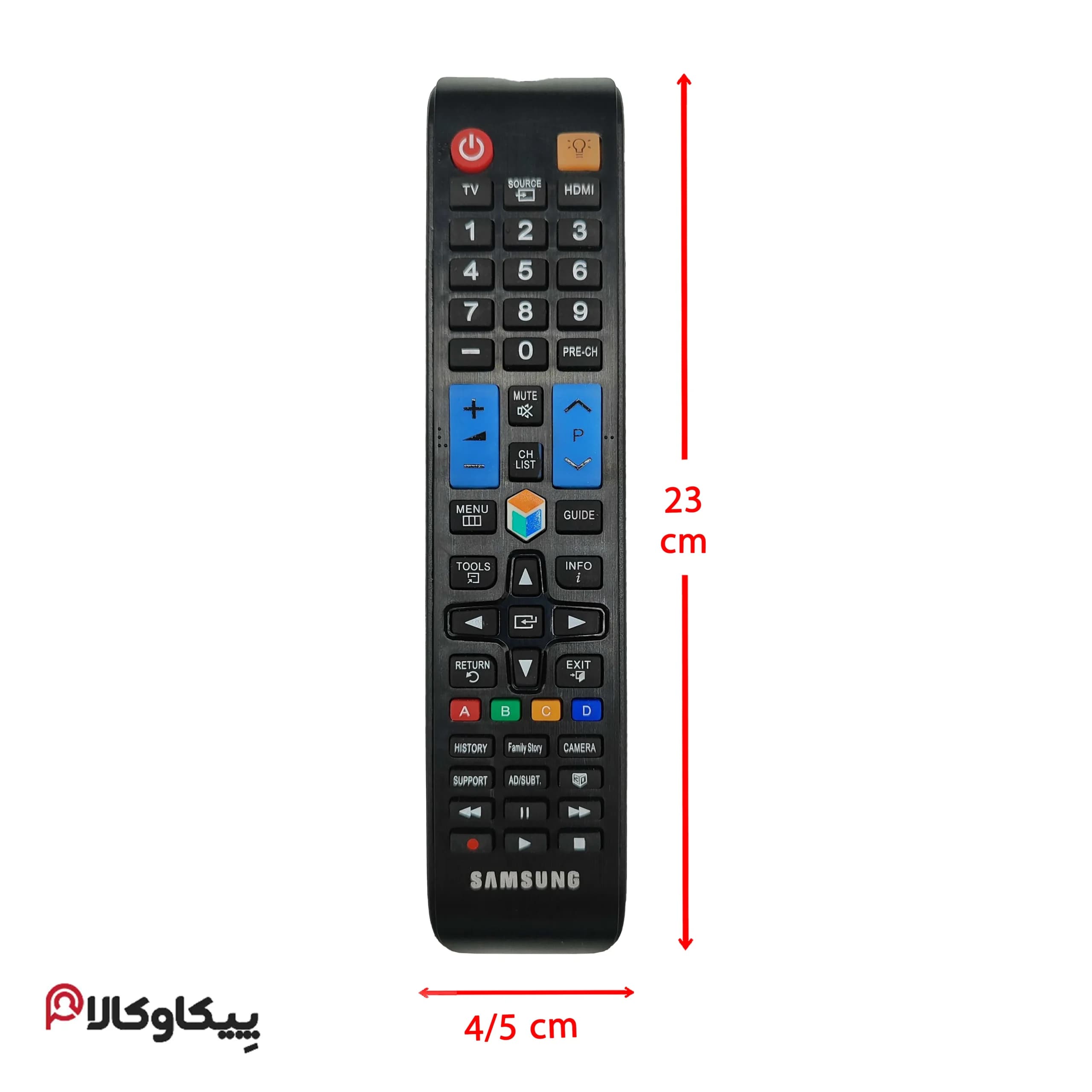 کنترل تلویزیون سامسونگ SAMSUNG 1078 پشت هک شده — تصویر ۲