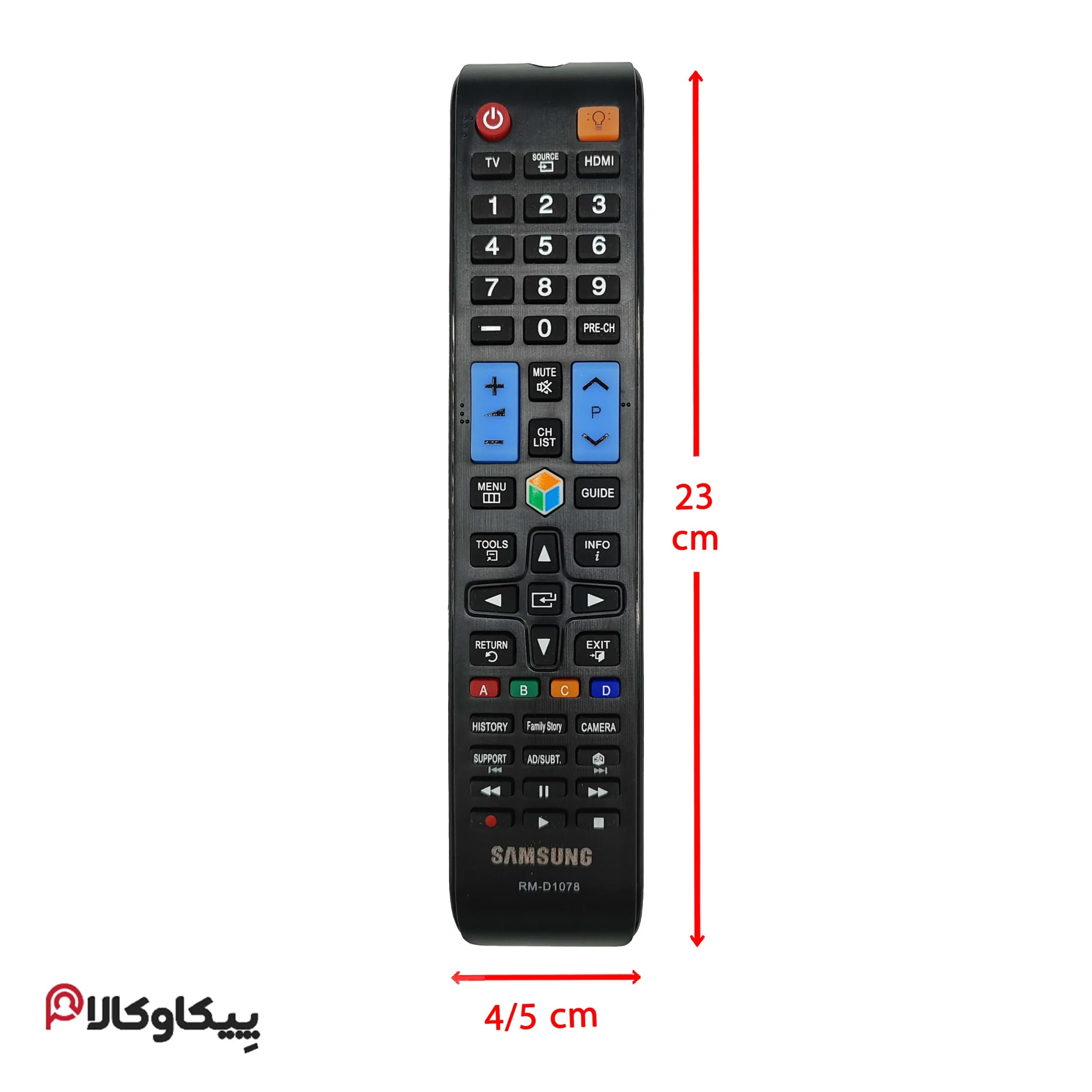 کنترل تلویزیون سامسونگ 1078 SAMSUNG میکروسوئیچی — تصویر ۲