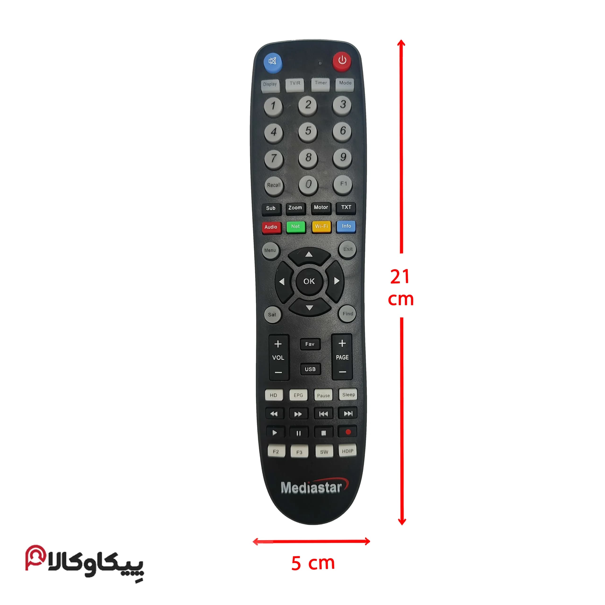 کنترل مدیااستار MEDIASTAR ته گرد میکرو سوئیچی — تصویر ۳
