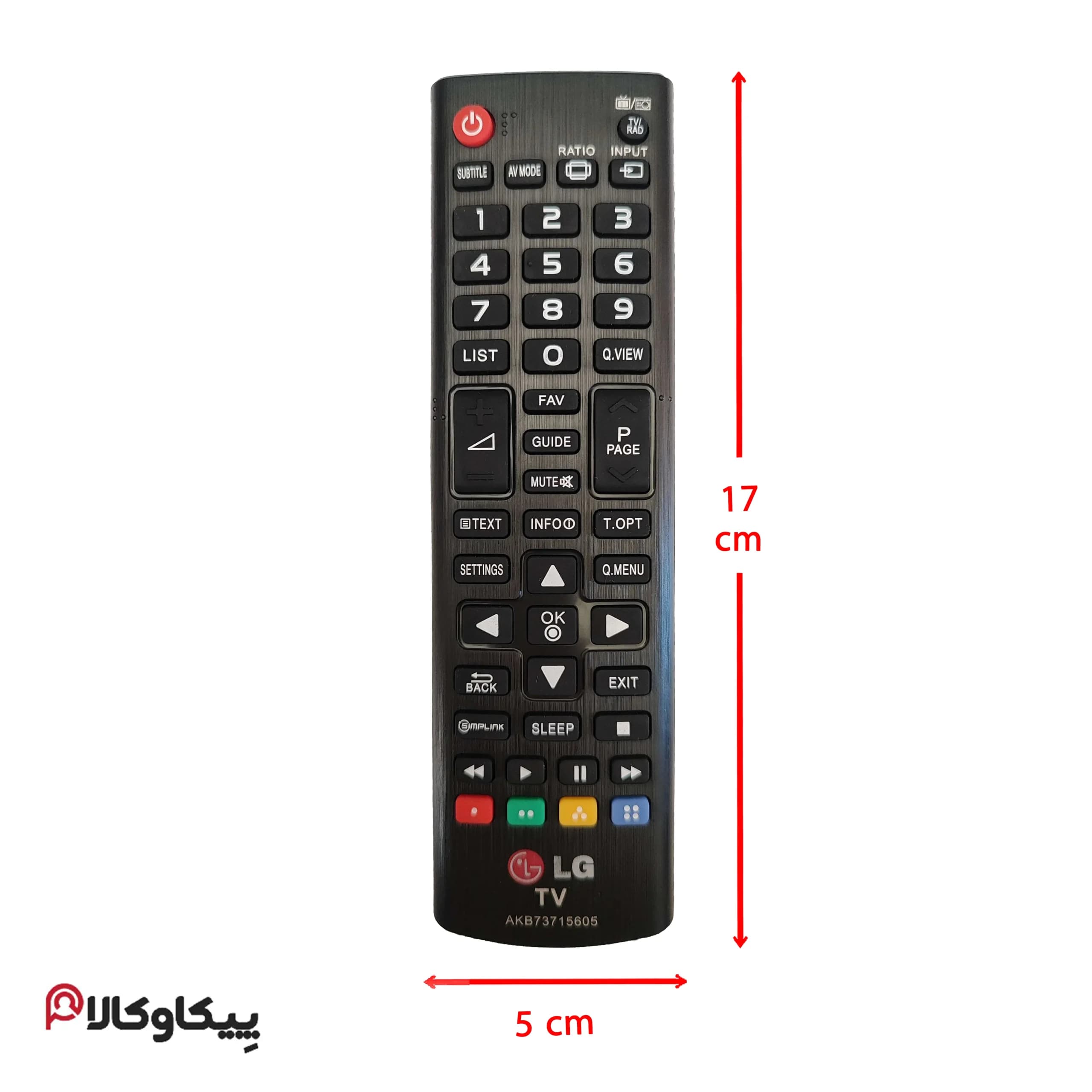 کنترل تلویزیون ال جی LG 605 اصلی — تصویر ۲