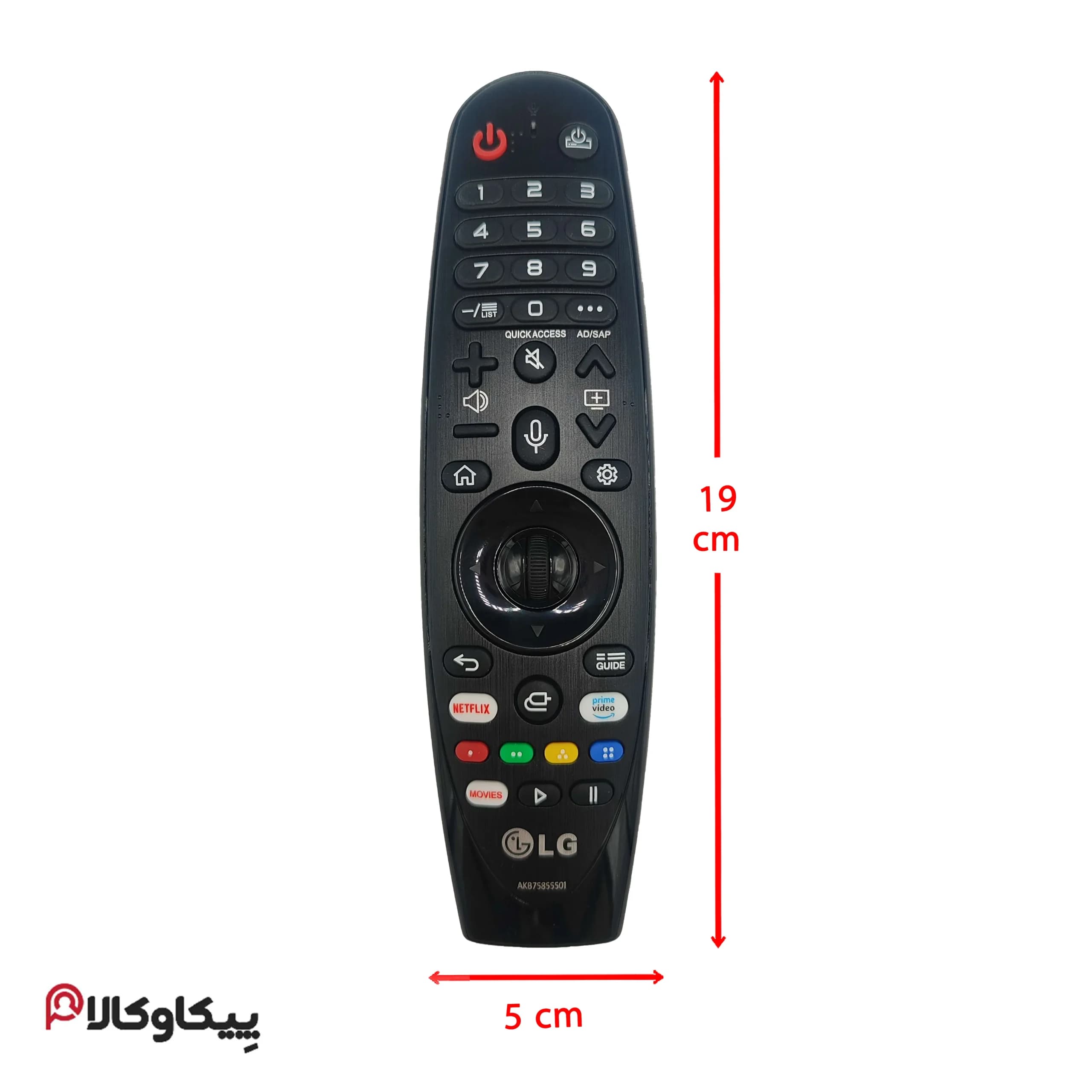 کنترل تلویزیون ال جی LG MR 19 اصلی — تصویر ۲
