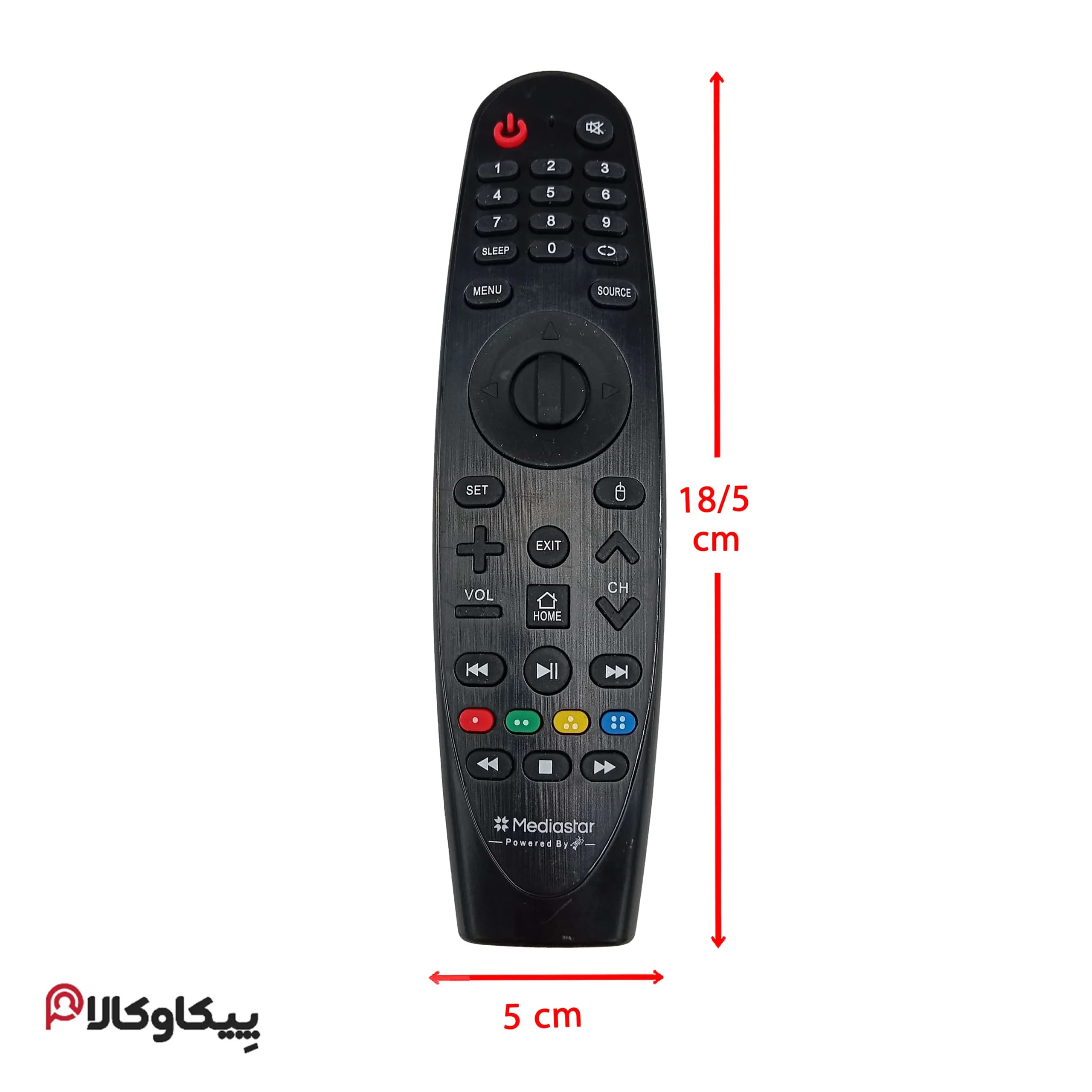 کنترل تلویزیون مدیا استار MEDIASTAR تخم مرغی جدید — تصویر ۳