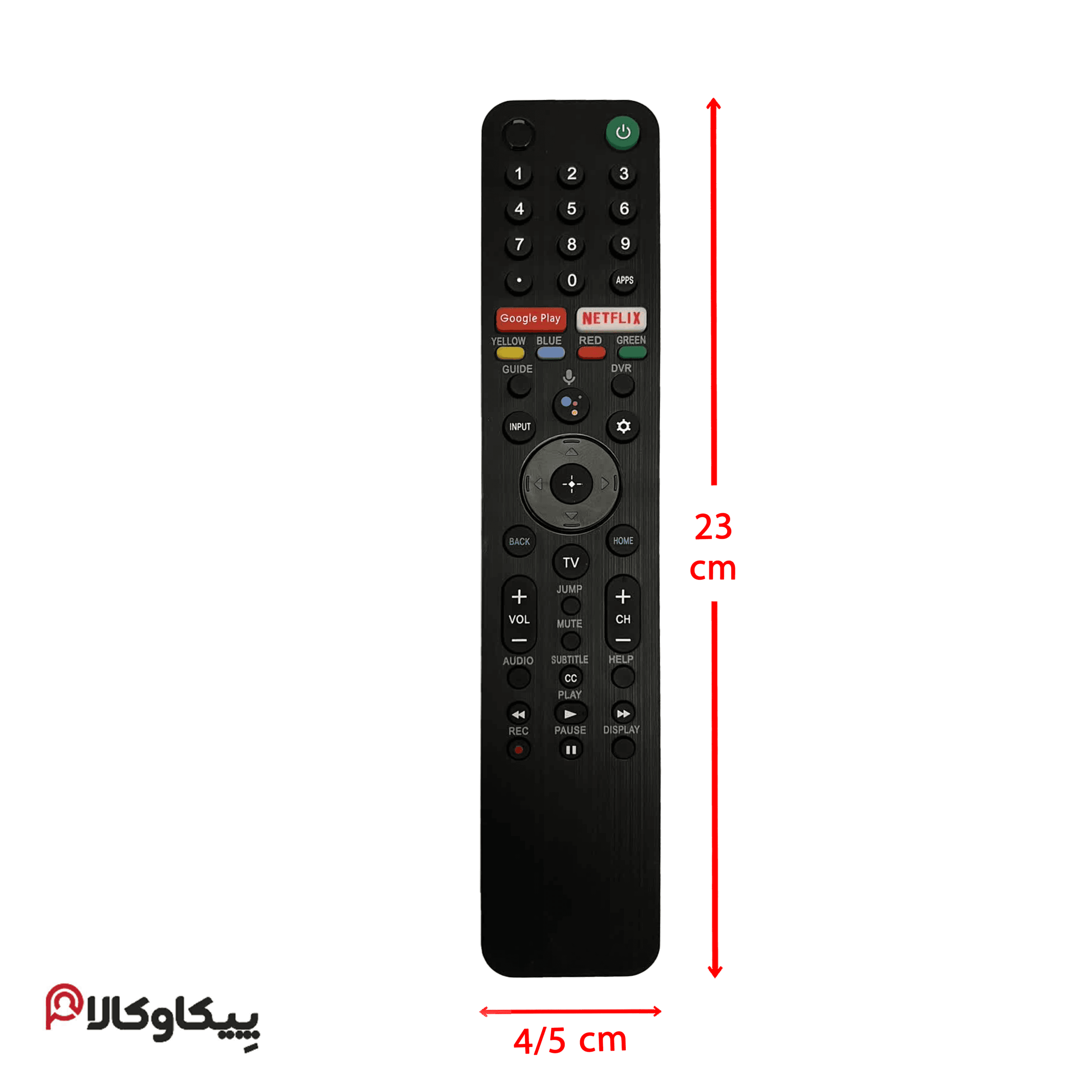 کنترل تلویزیون سونی 2500 SONY با دکمه ویس — تصویر ۳