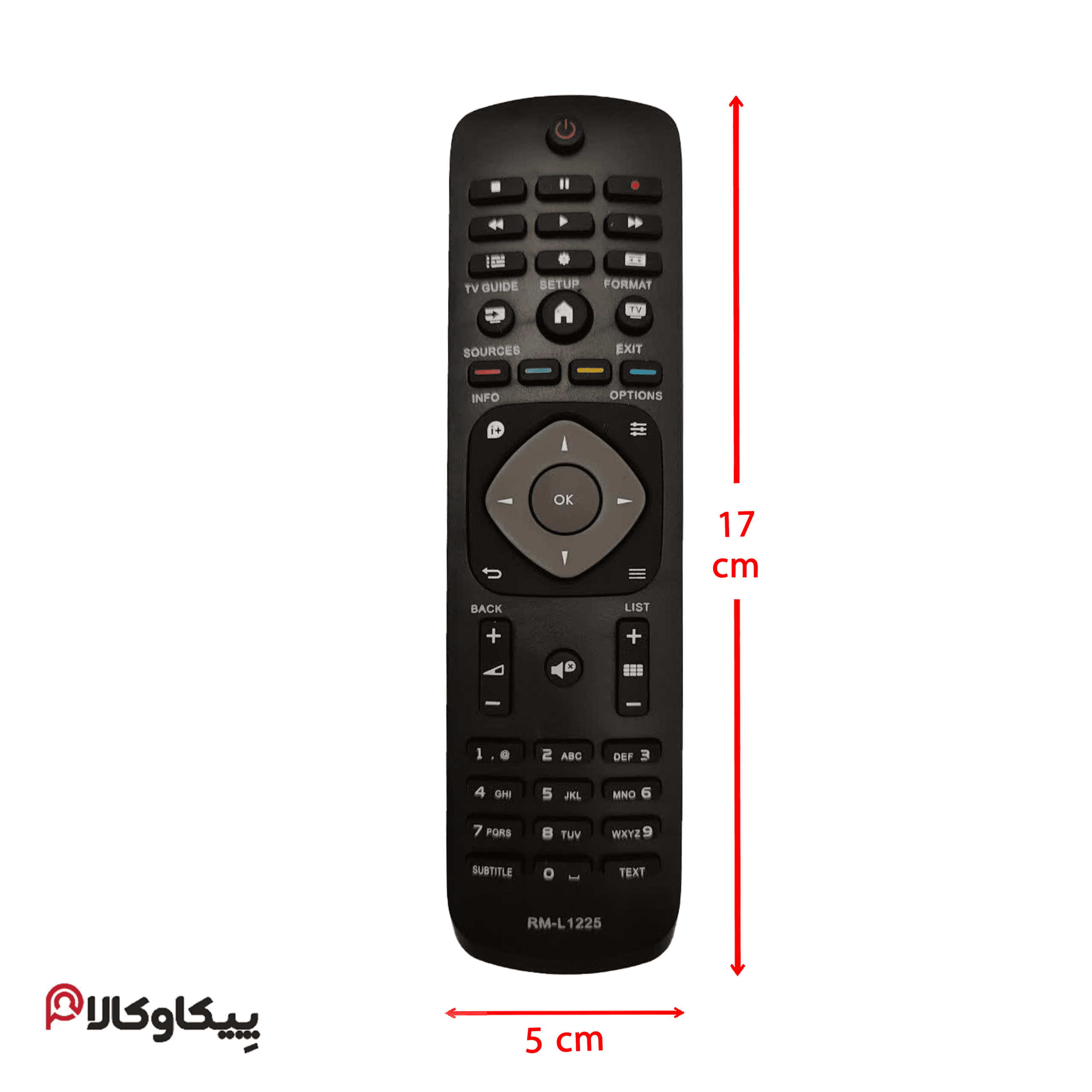 کنترل تلویزیون فیلیپس کوتاه 1225 PHILIPS — تصویر ۴