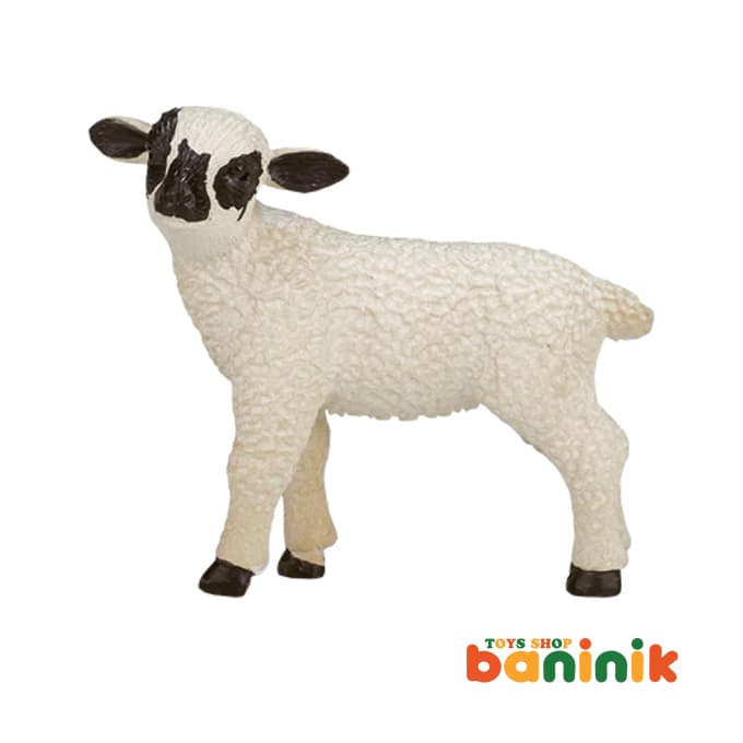 فیگور حیوانات موجو سری بره صورت سیاه ایستاده Mojo Black Faced Lamb Standing Figure