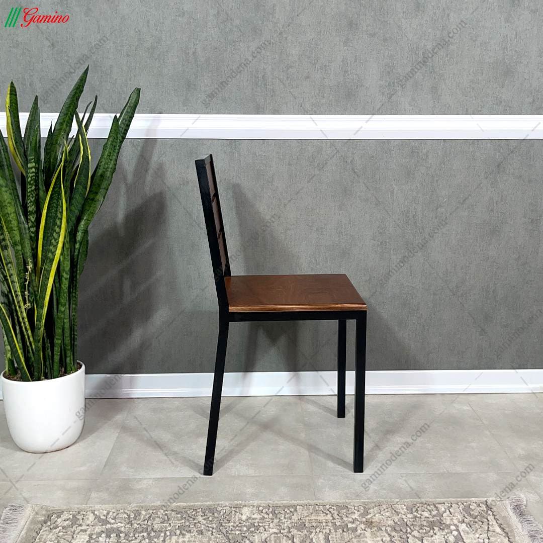 صندلی چوبی و فلزی مدرن ناهار خوری مدل حنا — تصویر ۵