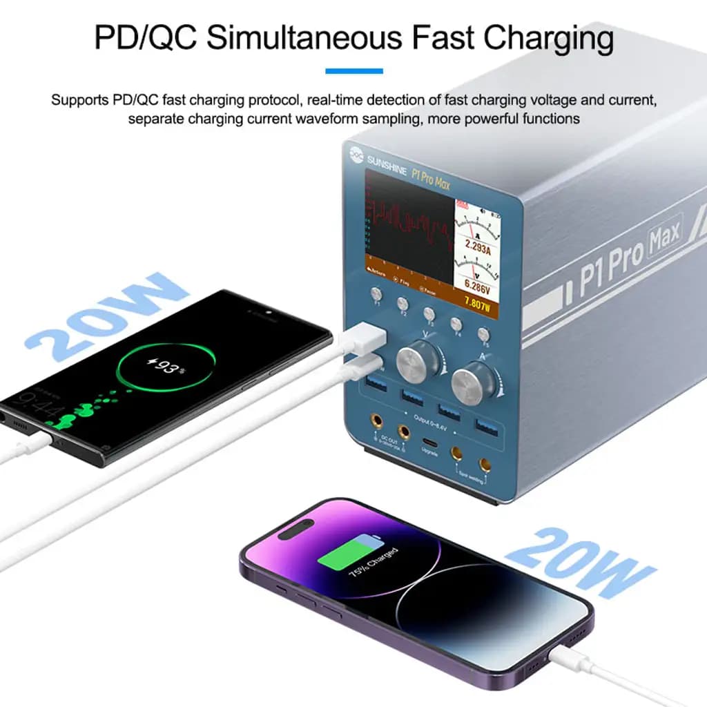 منبع تغذیه 4 کاره Sunshine P1 Pro Max — تصویر ۴