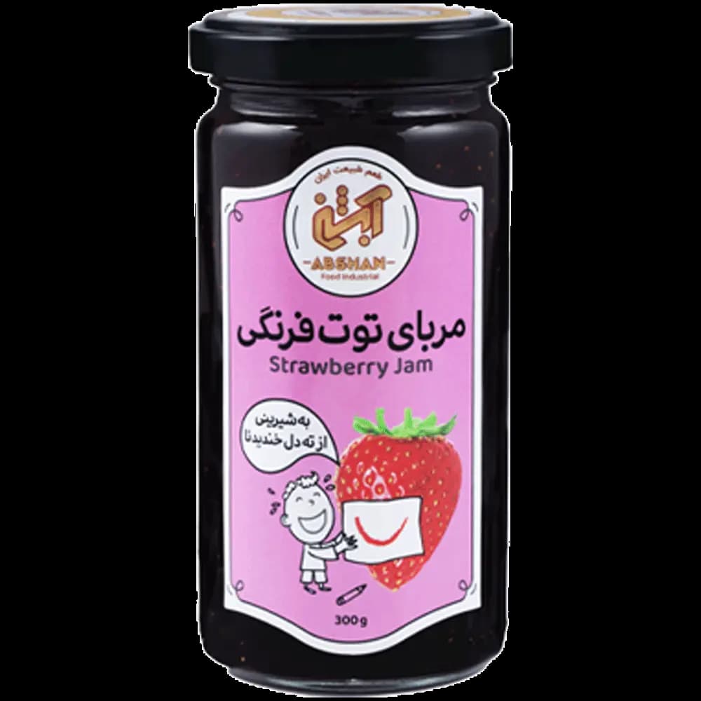 مربا توت فرنگی آبشن – 300 گرم