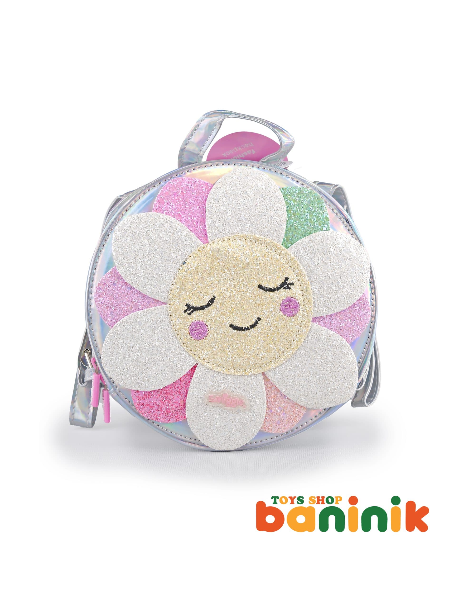 کوله پشتی اورجینال طرح گل Flower smiggle G07 — تصویر ۲