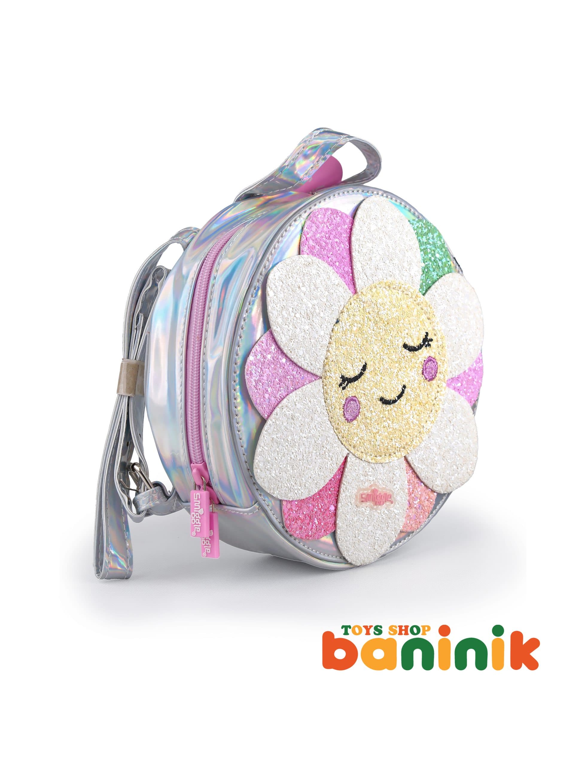 کوله پشتی اورجینال طرح گل Flower smiggle G07 — تصویر ۳