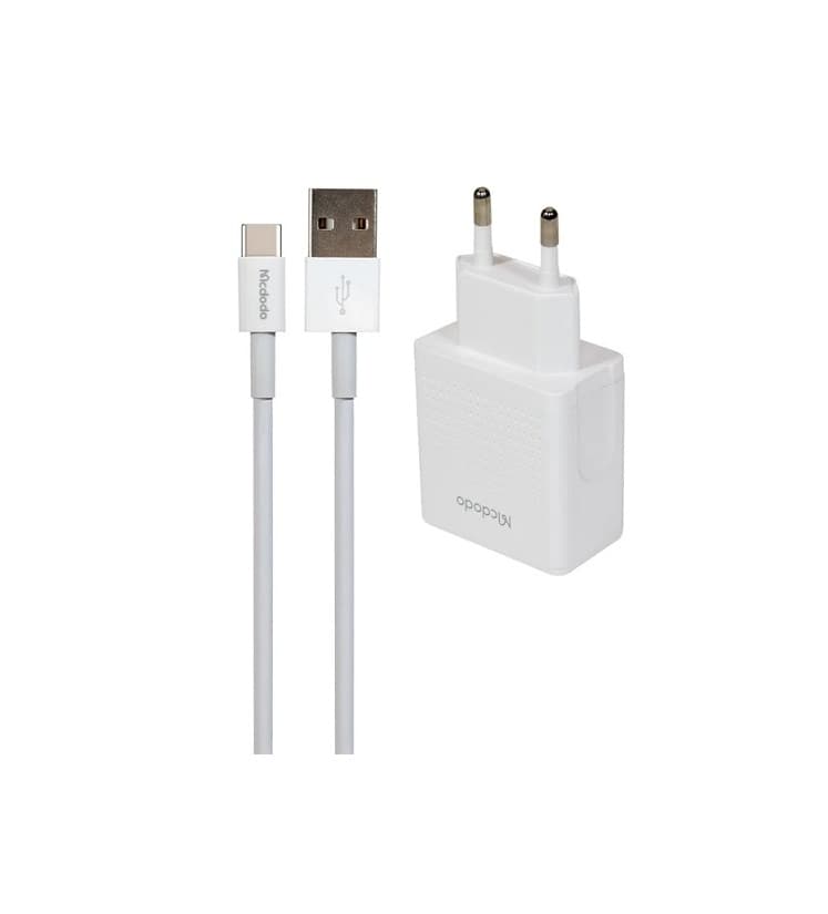 شارژر دو پورت + کابل تایپ سی Mcdodo CH-3972 — تصویر ۲