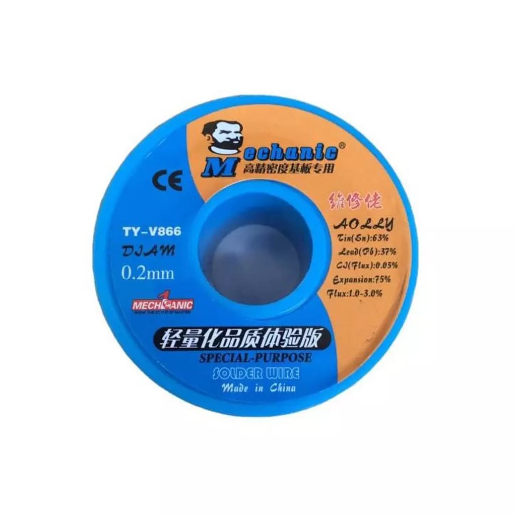 سیم لحیم Mechanic TY-V866 سایز 0.2MM — تصویر ۲