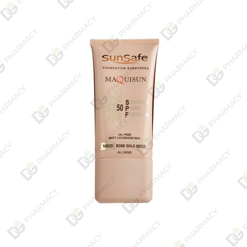 ضد آفتاب کرم پودری و پرایمری مکی سان SPF50 سان سیف بژرزگلد