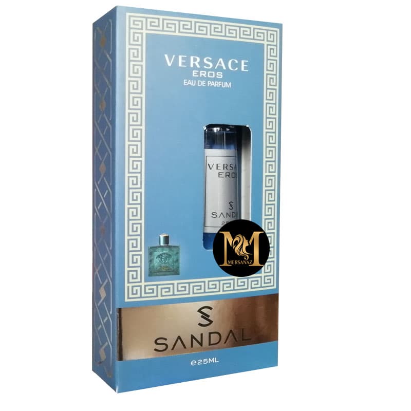 عطر جیبی مردانه صندل مدل ورساچه حجم 25 میلی لیتر