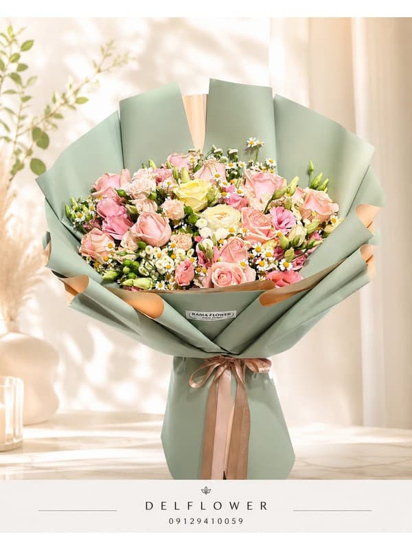 گل برای تبریک شروع فروشگاه طلا