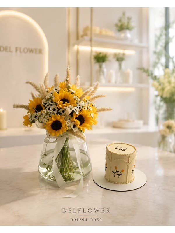 گل برای تبریک رشد پیج کاری