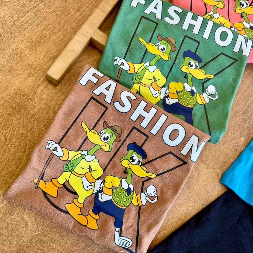 تیشرت شلوارک اردک Fashion سایز 40 تا 55 کد 5987 — تصویر ۴