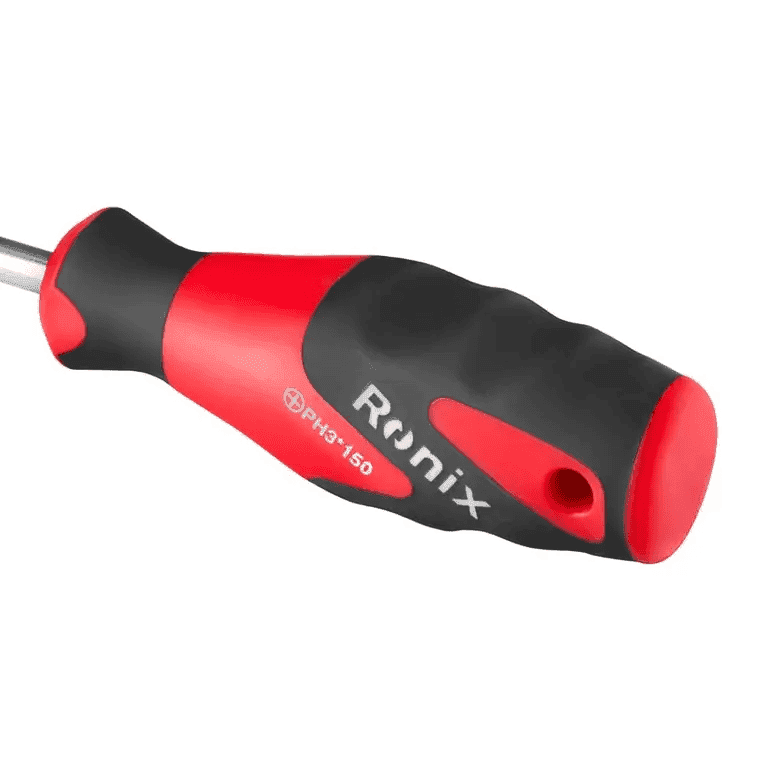 پیچ گوشتی چهارسو دسته TPR سایز 8×150 میلی متر رونیکس کد 2885 — تصویر ۵