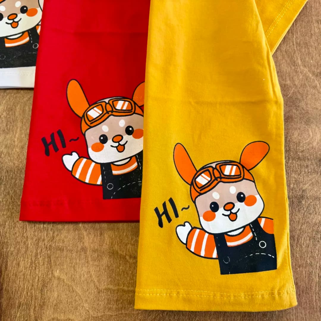 تیشرت تک خرگوش Hi سایز 40،45 کد 5976 — تصویر ۳