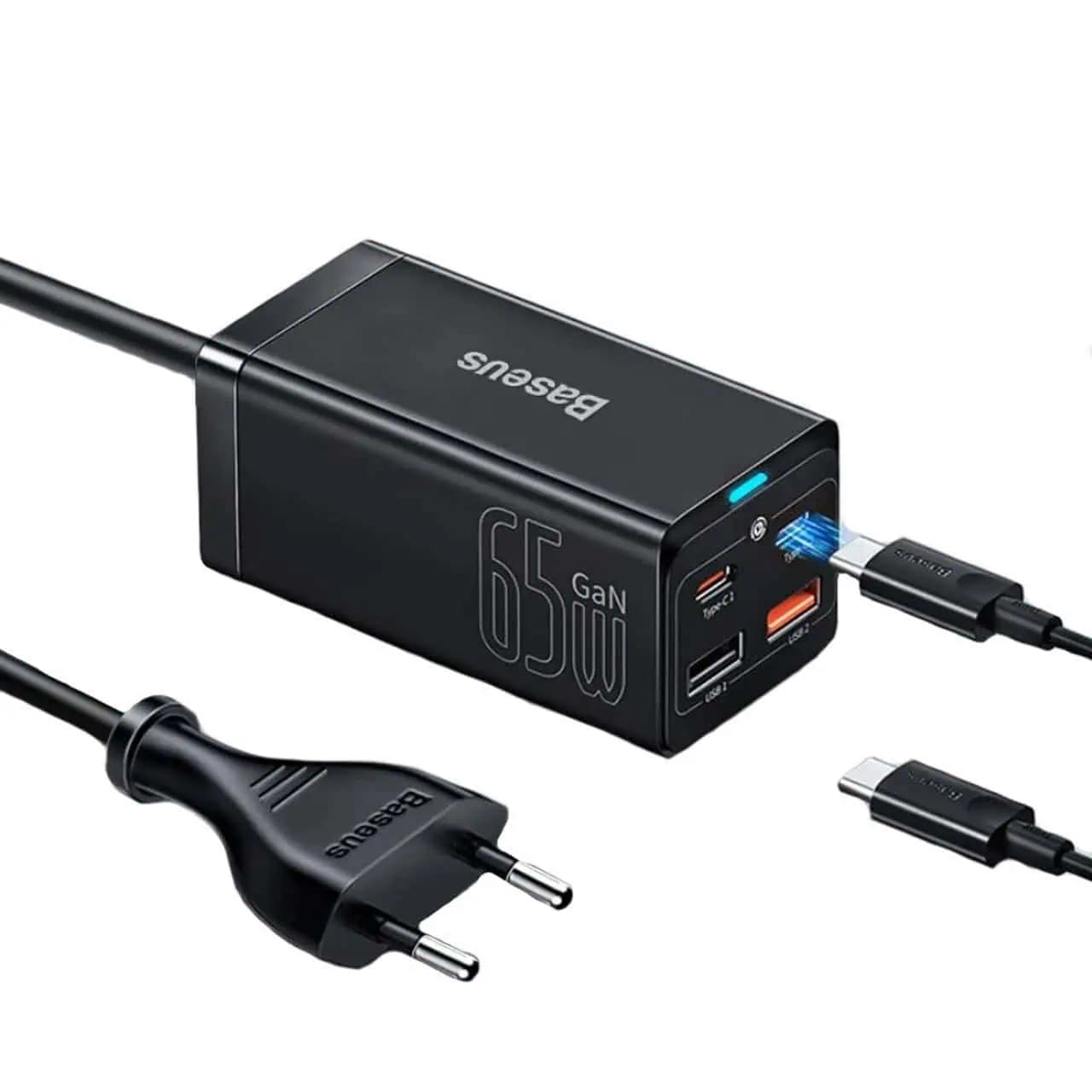 شارژر رومیزی باسئوس فست مدل CCGP040101 65W – مشکی — تصویر ۳