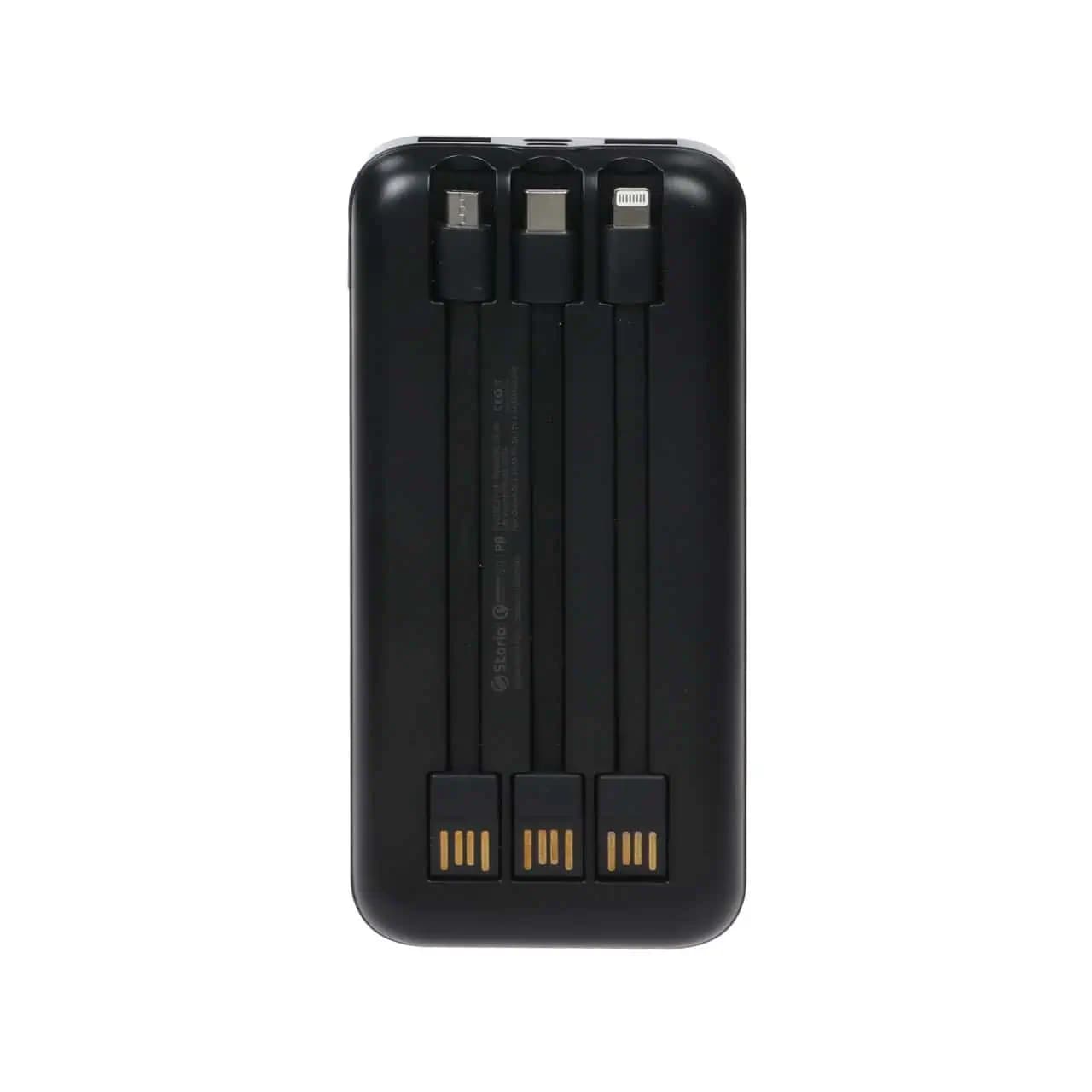 پاوربانک استوریا مدل ST-PB01 22.5W با ظرفیت 10000 میلی آمپر – مشکی — تصویر ۲