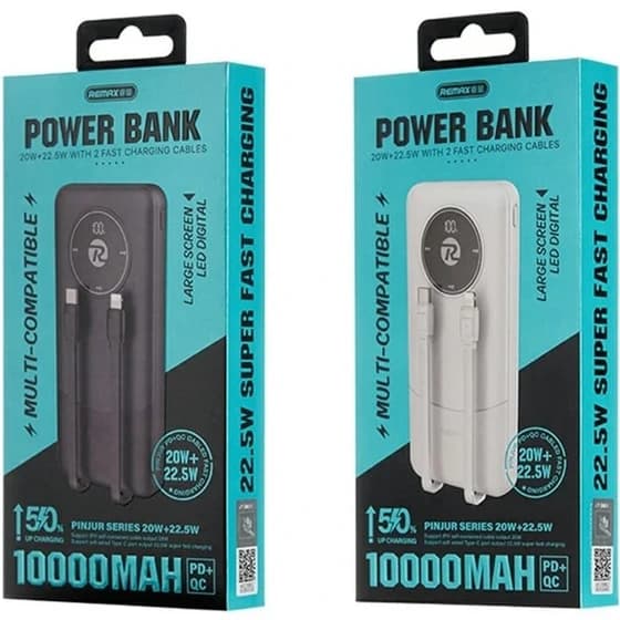 پاوربانک ریمکس مدل RPP-37 22.5W ظرفیت 10000 میلی آمپر — تصویر ۳