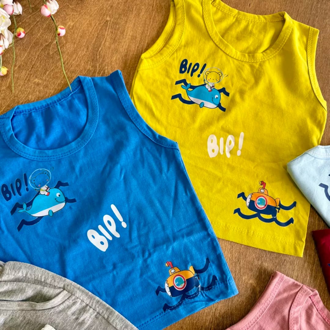 تاپ شلوارک خرس و نهنگ Bip سایز 35،40 کد 5952 — تصویر ۳
