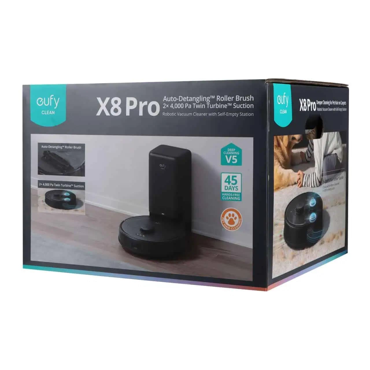 جارو رباتیک هوشمند یوفی مخزن دار انکر مدل X8 Pro – مشکی — تصویر ۷